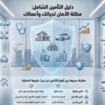 دليل التأمين الشامل يوضح أنواع التأمين الصحي وتأمين المركبات